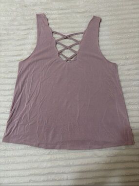 American Eagle Outfitters Mauve Crisscross Tank